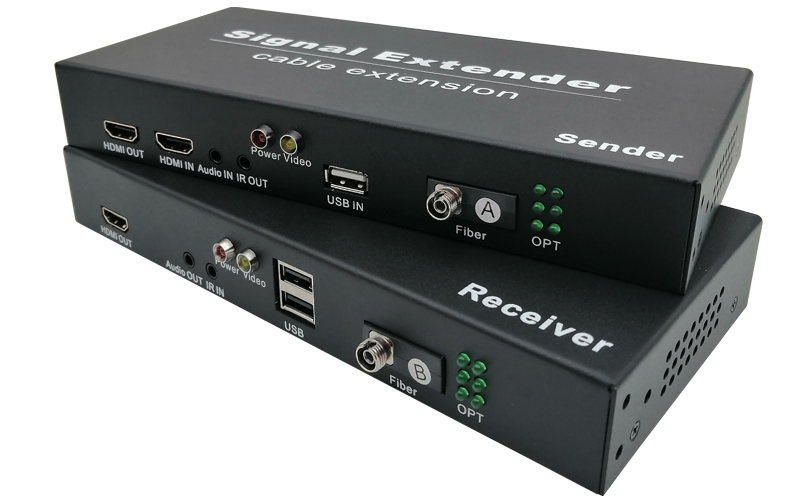 SVO-3HUAS(HDMI+USB键鼠+音频+RS232+红外)光纤传输20KM