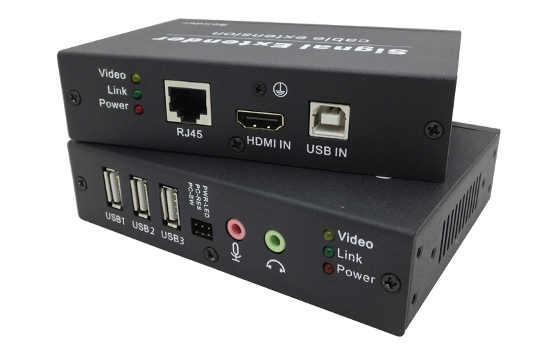 HDB-100HU4-A(HDMI+USB2.0+AUDIO+MIC+开关机延长100米)